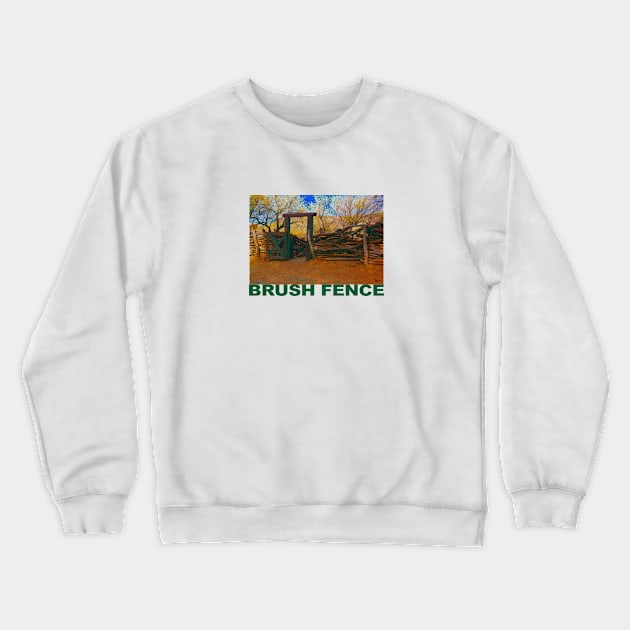 Brush Fence in Tucson Crewneck Sweatshirt by Verl